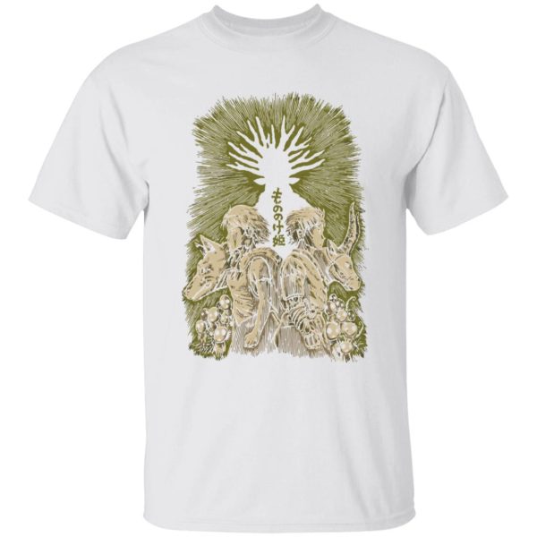 Studio Ghibli Princess Mononoke - Princess Mononoke – San and Ashitaka T Shirt for Kid-Studio Ghibli Princess Mononoke