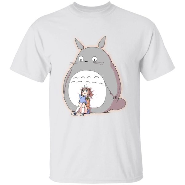 Tom Totoro Concrete Atlantic City - Totoro and the little girl T Shirt-Apparel, My Neighbor Totoro, Tom Totoro Concrete Atlantic City, Tshirt