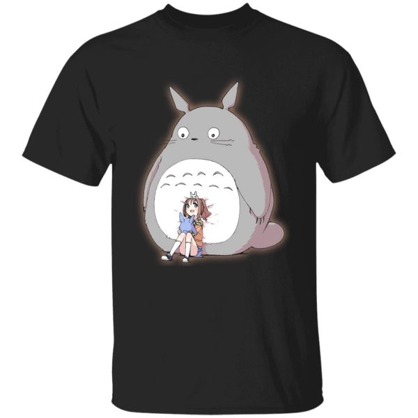 Tom Totoro Concrete Atlantic City - Totoro and the little girl T Shirt-Apparel, My Neighbor Totoro, Tom Totoro Concrete Atlantic City, Tshirt