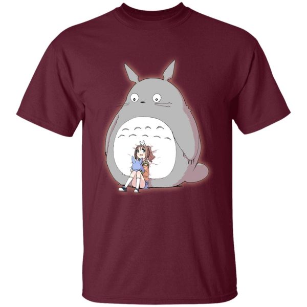 Tom Totoro Concrete Atlantic City - Totoro and the little girl T Shirt-Apparel, My Neighbor Totoro, Tom Totoro Concrete Atlantic City, Tshirt