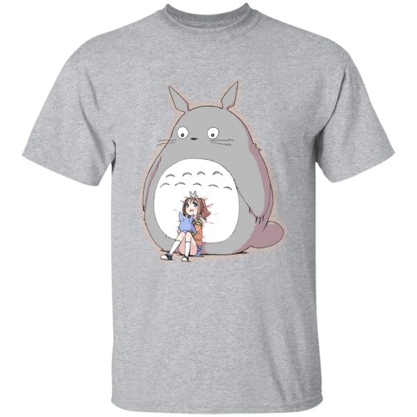 Tom Totoro Concrete Atlantic City - Totoro and the little girl T Shirt-Apparel, My Neighbor Totoro, Tom Totoro Concrete Atlantic City, Tshirt