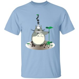 My Neighbor Totoro Poster - Totoro and the Sootballs T Shirt-Apparel, My Neighbor Totoro, My Neighbor Totoro Poster, Tshirt