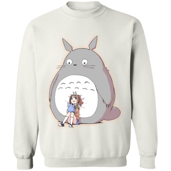 Totoro And Mei - Totoro and the little girl Sweatshirt-Apparel, My Neighbor Totoro, Sweatshirt, Totoro And Mei