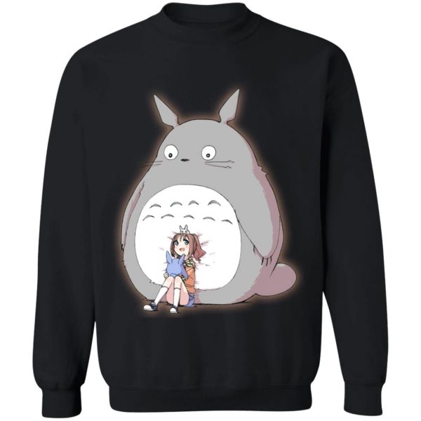 Totoro And Mei - Totoro and the little girl Sweatshirt-Apparel, My Neighbor Totoro, Sweatshirt, Totoro And Mei