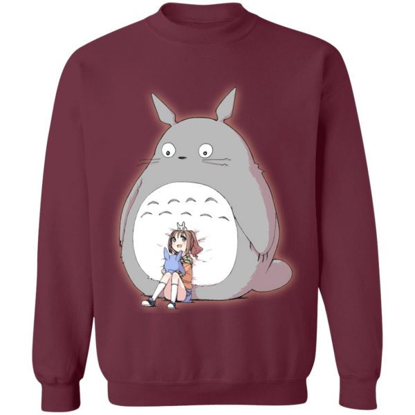 Totoro And Mei - Totoro and the little girl Sweatshirt-Apparel, My Neighbor Totoro, Sweatshirt, Totoro And Mei