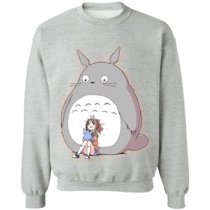 Totoro And Mei - Totoro and the little girl Sweatshirt-Apparel, My Neighbor Totoro, Sweatshirt, Totoro And Mei