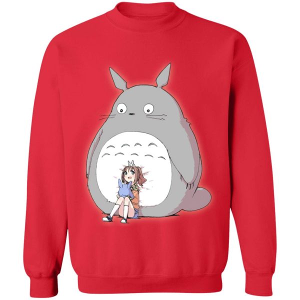 Totoro And Mei - Totoro and the little girl Sweatshirt-Apparel, My Neighbor Totoro, Sweatshirt, Totoro And Mei