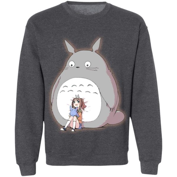 Totoro And Mei - Totoro and the little girl Sweatshirt-Apparel, My Neighbor Totoro, Sweatshirt, Totoro And Mei