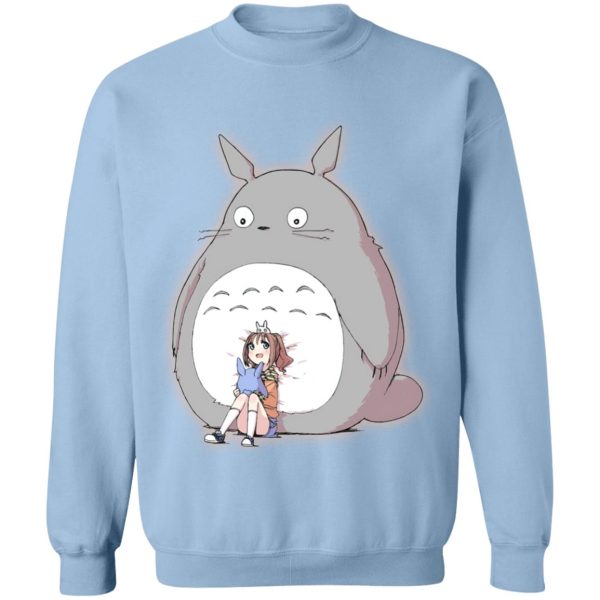 Totoro And Mei - Totoro and the little girl Sweatshirt-Apparel, My Neighbor Totoro, Sweatshirt, Totoro And Mei