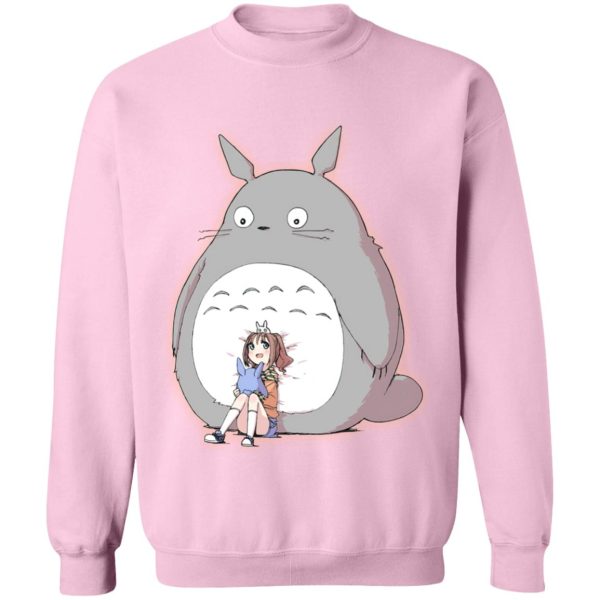 Totoro And Mei - Totoro and the little girl Sweatshirt-Apparel, My Neighbor Totoro, Sweatshirt, Totoro And Mei