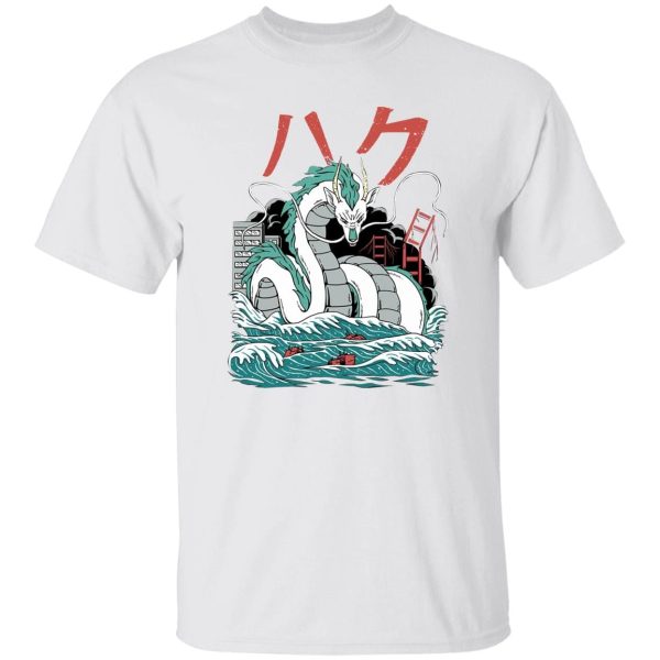 No Face From Spirited Away - Spirited Away – Haku Dragon Harajuku Style T Shirt-Apparel, No Face From Spirited Away, Spirited Away, Tshirt