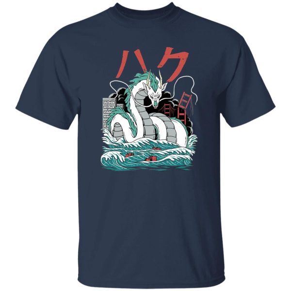 No Face From Spirited Away - Spirited Away – Haku Dragon Harajuku Style T Shirt-Apparel, No Face From Spirited Away, Spirited Away, Tshirt