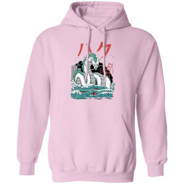 Spirited Away Wallpaper - Spirited Away – Haku Dragon Harajuku Style Hoodie-Apparel, Hoodie, Spirited Away, Spirited Away Wallpaper