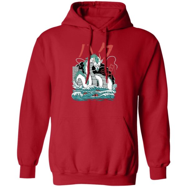 Spirited Away Wallpaper - Spirited Away – Haku Dragon Harajuku Style Hoodie-Apparel, Hoodie, Spirited Away, Spirited Away Wallpaper