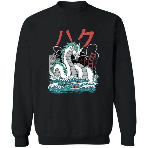 Characters Spirited Away - Spirited Away – Haku Dragon Harajuku Style Sweatshirt-Apparel, Characters Spirited Away, Spirited Away, Sweatshirt