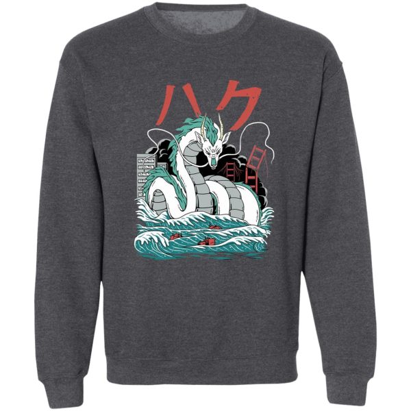 Characters Spirited Away - Spirited Away – Haku Dragon Harajuku Style Sweatshirt-Apparel, Characters Spirited Away, Spirited Away, Sweatshirt