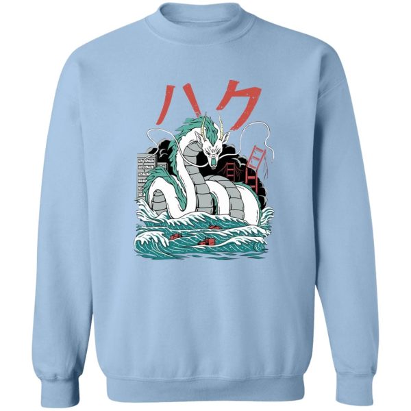 Characters Spirited Away - Spirited Away – Haku Dragon Harajuku Style Sweatshirt-Apparel, Characters Spirited Away, Spirited Away, Sweatshirt