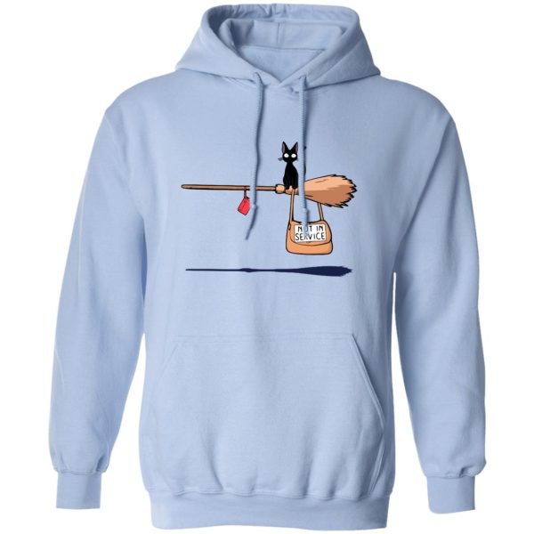 Kiki's Delivery Service Characters - Kiki’s Delivery Service – Not in Service Hoodie-Apparel, Hoodie, Kiki's Delivery Service, Kiki's Delivery Service Characters