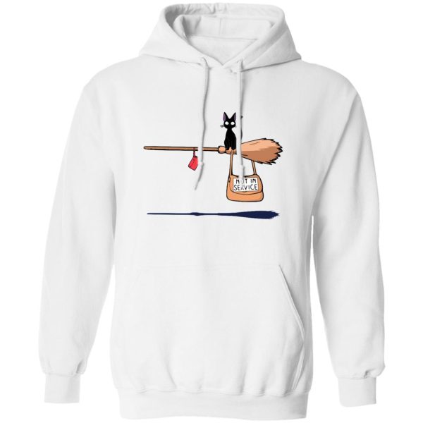 Kiki's Delivery Service Characters - Kiki’s Delivery Service – Not in Service Hoodie-Apparel, Hoodie, Kiki's Delivery Service, Kiki's Delivery Service Characters