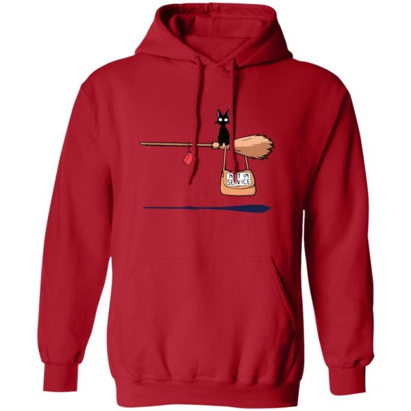 Kiki's Delivery Service Characters - Kiki’s Delivery Service – Not in Service Hoodie-Apparel, Hoodie, Kiki's Delivery Service, Kiki's Delivery Service Characters