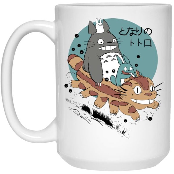 My Neighbour Totoro Cast - Totoro Riding Catbus Mug-House Decor, Mug, My Neighbor Totoro, My Neighbour Totoro Cast