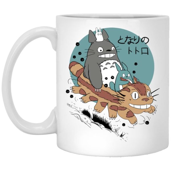 My Neighbour Totoro Cast - Totoro Riding Catbus Mug-House Decor, Mug, My Neighbor Totoro, My Neighbour Totoro Cast