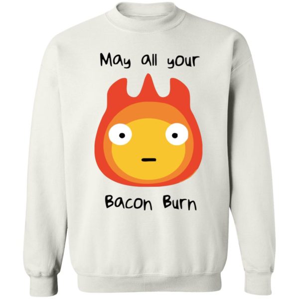 Howl's Moving Castle Music Score - Howl’s Moving Castle – May All Your Bacon Burn Sweatshirt-Apparel, Howl's Moving Castle, Howl's Moving Castle Music Score, Sweatshirt