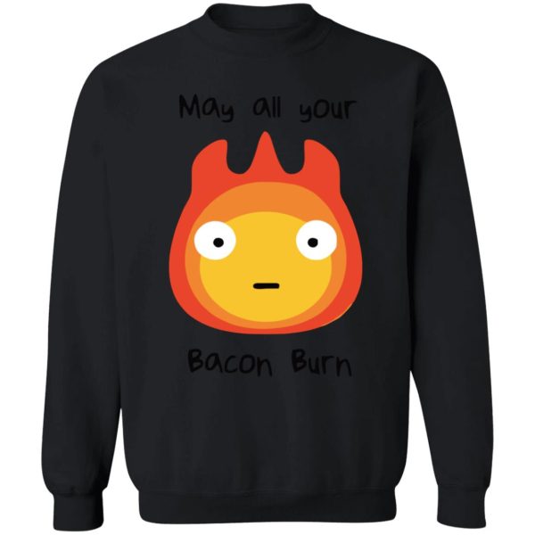 Howl's Moving Castle Music Score - Howl’s Moving Castle – May All Your Bacon Burn Sweatshirt-Apparel, Howl's Moving Castle, Howl's Moving Castle Music Score, Sweatshirt