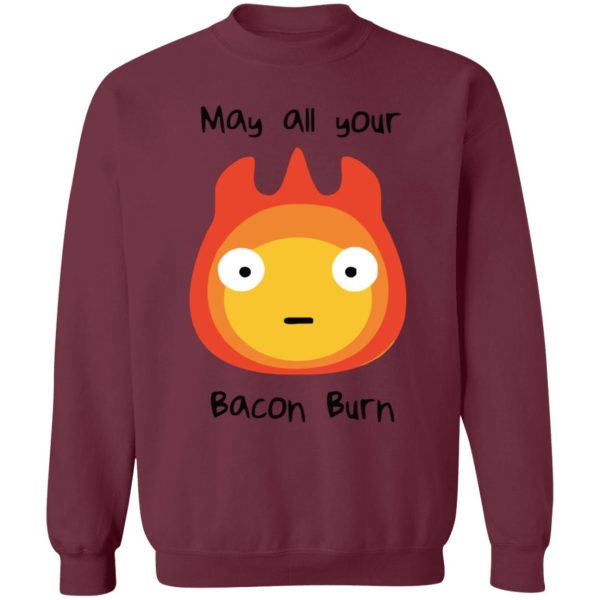 Howl's Moving Castle Music Score - Howl’s Moving Castle – May All Your Bacon Burn Sweatshirt-Apparel, Howl's Moving Castle, Howl's Moving Castle Music Score, Sweatshirt