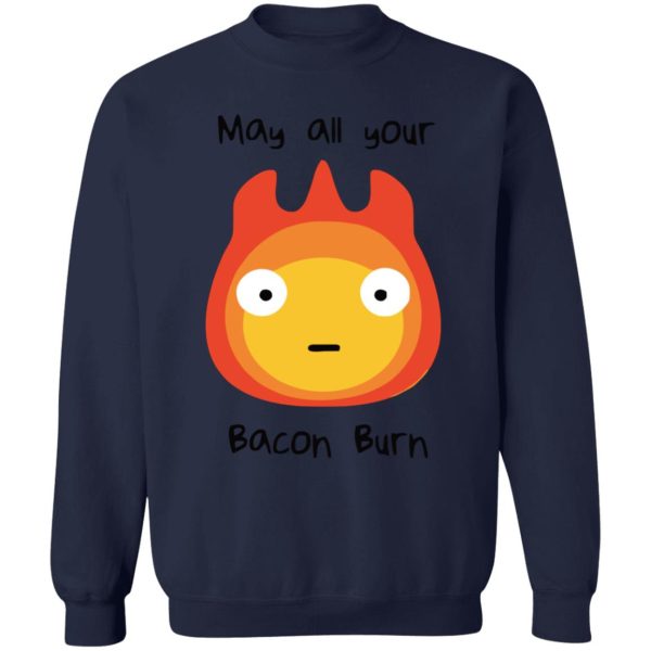 Howl's Moving Castle Music Score - Howl’s Moving Castle – May All Your Bacon Burn Sweatshirt-Apparel, Howl's Moving Castle, Howl's Moving Castle Music Score, Sweatshirt