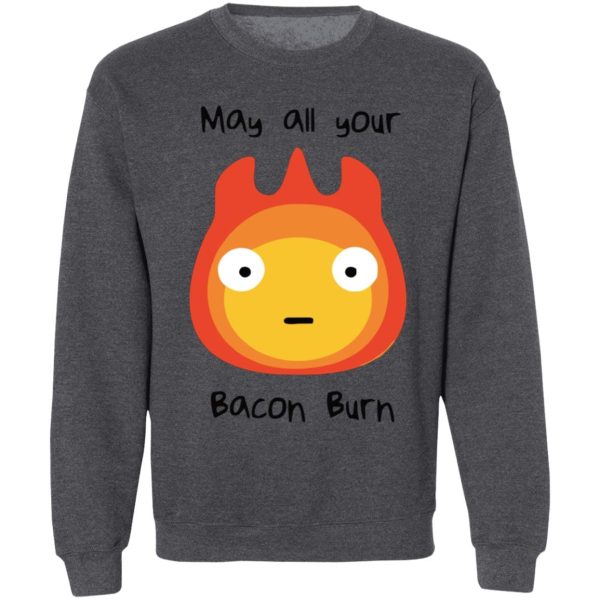 Howl's Moving Castle Music Score - Howl’s Moving Castle – May All Your Bacon Burn Sweatshirt-Apparel, Howl's Moving Castle, Howl's Moving Castle Music Score, Sweatshirt