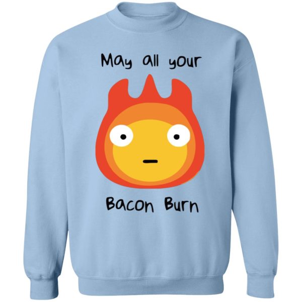 Howl's Moving Castle Music Score - Howl’s Moving Castle – May All Your Bacon Burn Sweatshirt-Apparel, Howl's Moving Castle, Howl's Moving Castle Music Score, Sweatshirt