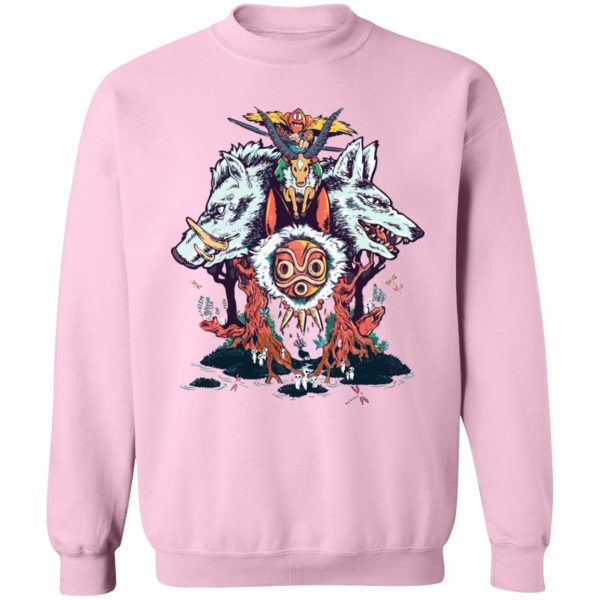 Princess Mononoke Ashitaka - Princess Mononoke Characters Sweatshirt-Apparel, princess mononoke, Princess Mononoke Ashitaka, Sweatshirt