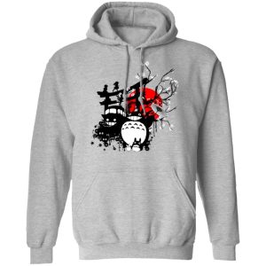 My Neighbor Totoro Mei - Totoro and Friends by the Red Moon Hoodie-Apparel, Hoodie, My Neighbor Totoro, My Neighbor Totoro Mei