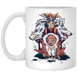 Princess Mononoke Forest Spirit - Princess Mononoke Characters Mug-House Decor, Mug, princess mononoke, Princess Mononoke Forest Spirit