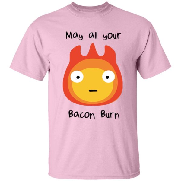 Howl's Moving Castle Explanation - Howl’s Moving Castle – May All Your Bacon Burn T Shirt-Apparel, Howl's Moving Castle, Howl's Moving Castle Explanation, Tshirt