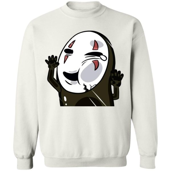 Minimalistic Spirited Away Wallpaper Portrait - Trapped Kaonashi No Face Sweatshirt-Apparel, kaonashi, Minimalistic Spirited Away Wallpaper Portrait, no face, Spirited Away, Sweatshirt