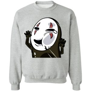 Minimalistic Spirited Away Wallpaper Portrait - Trapped Kaonashi No Face Sweatshirt-Apparel, kaonashi, Minimalistic Spirited Away Wallpaper Portrait, no face, Spirited Away, Sweatshirt