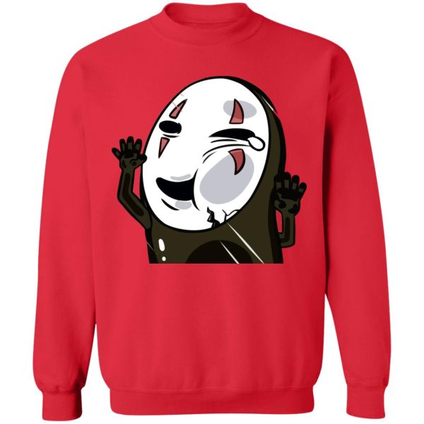 Minimalistic Spirited Away Wallpaper Portrait - Trapped Kaonashi No Face Sweatshirt-Apparel, kaonashi, Minimalistic Spirited Away Wallpaper Portrait, no face, Spirited Away, Sweatshirt