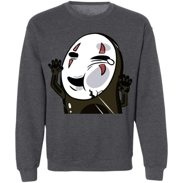 Minimalistic Spirited Away Wallpaper Portrait - Trapped Kaonashi No Face Sweatshirt-Apparel, kaonashi, Minimalistic Spirited Away Wallpaper Portrait, no face, Spirited Away, Sweatshirt