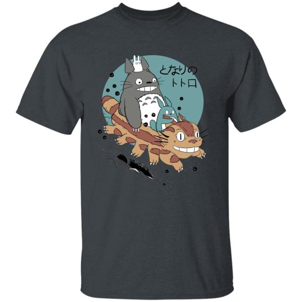 Casa Mas Grande De Totoral - Totoro Riding Catbus T Shirt-Apparel, Casa Mas Grande De Totoral, My Neighbor Totoro, Tshirt