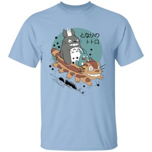 Casa Mas Grande De Totoral - Totoro Riding Catbus T Shirt-Apparel, Casa Mas Grande De Totoral, My Neighbor Totoro, Tshirt