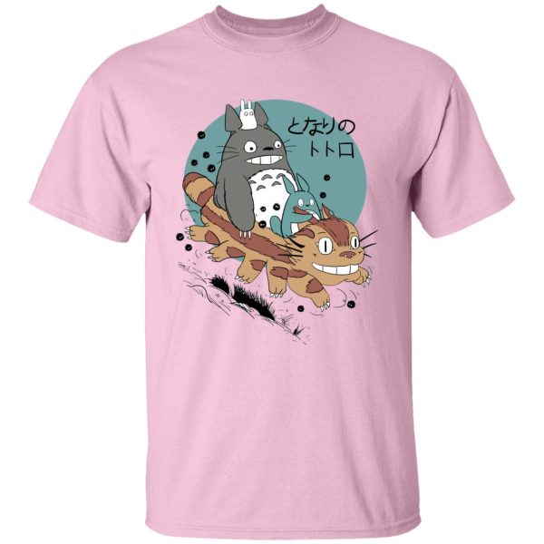 Casa Mas Grande De Totoral - Totoro Riding Catbus T Shirt-Apparel, Casa Mas Grande De Totoral, My Neighbor Totoro, Tshirt