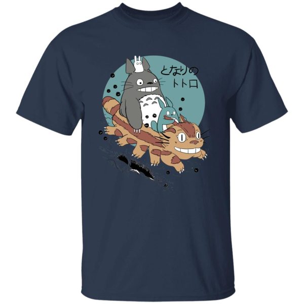 Casa Mas Grande De Totoral - Totoro Riding Catbus T Shirt-Apparel, Casa Mas Grande De Totoral, My Neighbor Totoro, Tshirt