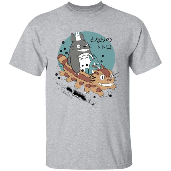 Casa Mas Grande De Totoral - Totoro Riding Catbus T Shirt-Apparel, Casa Mas Grande De Totoral, My Neighbor Totoro, Tshirt