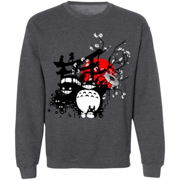 My Neighbor Totoro Mei - Totoro and Friends by the Red Moon Sweatshirt-Apparel, My Neighbor Totoro, My Neighbor Totoro Mei, Sweatshirt