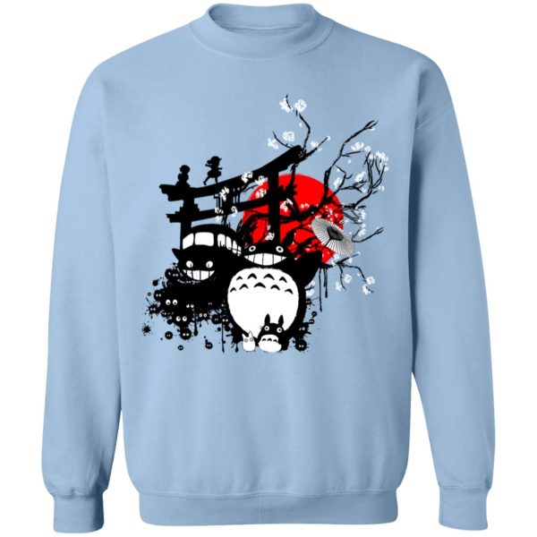 My Neighbor Totoro Mei - Totoro and Friends by the Red Moon Sweatshirt-Apparel, My Neighbor Totoro, My Neighbor Totoro Mei, Sweatshirt