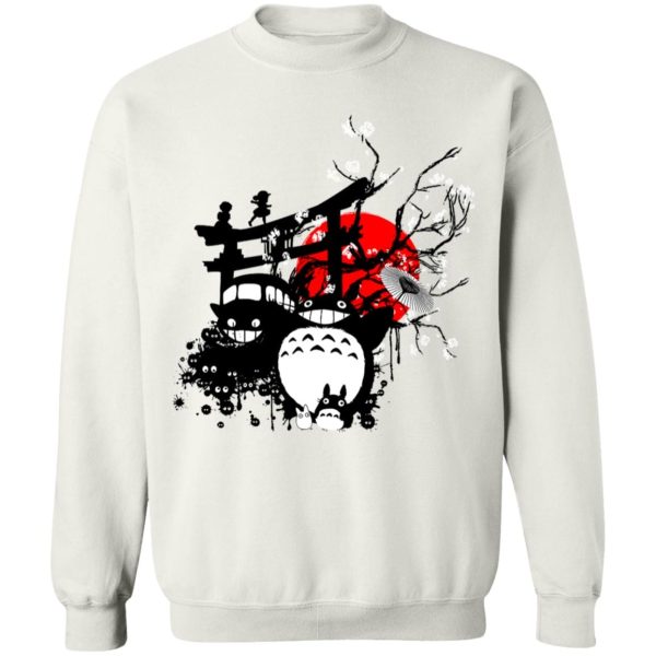 My Neighbor Totoro Mei - Totoro and Friends by the Red Moon Sweatshirt-Apparel, My Neighbor Totoro, My Neighbor Totoro Mei, Sweatshirt