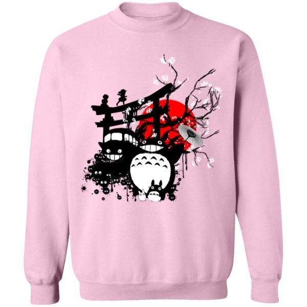 My Neighbor Totoro Mei - Totoro and Friends by the Red Moon Sweatshirt-Apparel, My Neighbor Totoro, My Neighbor Totoro Mei, Sweatshirt