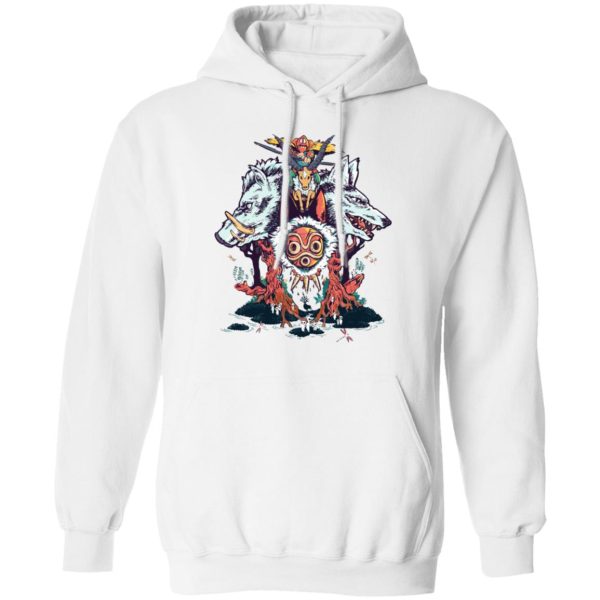 Princess Mononoke Princess - Princess Mononoke Characters Hoodie-Apparel, Hoodie, princess mononoke, Princess Mononoke Princess